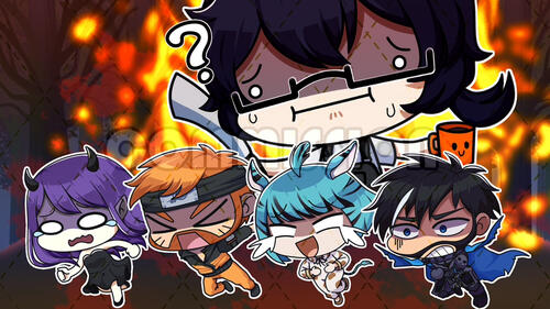 ItMeSleepy Chibi Thumbnail Commission